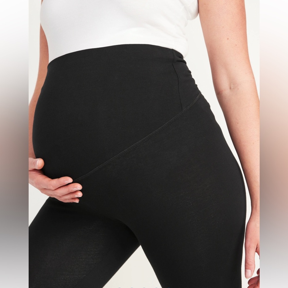 Old Navy Black Active Maternity Full Panel Leggings NWT Size XL